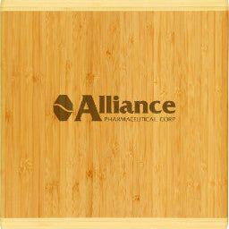 13 1/2" x 11 1/2" Bamboo 2-Tone Cutting Board - Perfect Etch