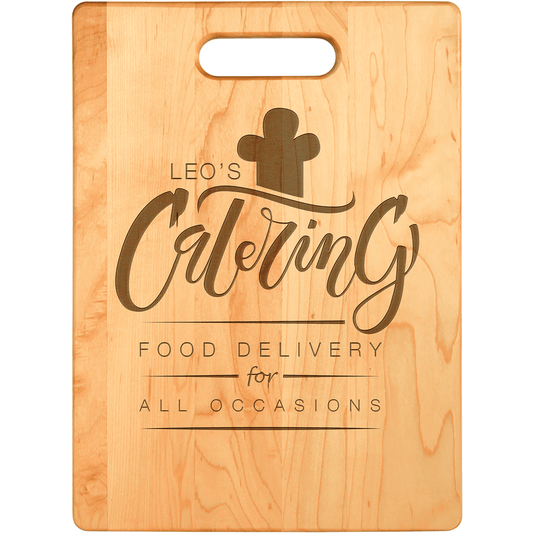 13 3/4" x 9 3/4" Maple Cutting Board - Perfect Etch