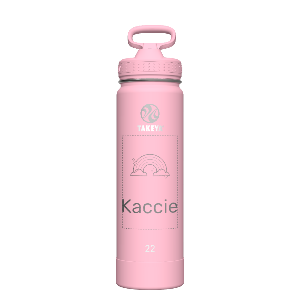 Actives Water Bottle With Straw Lid - customized
