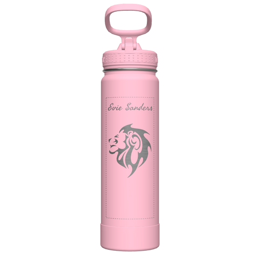 Actives Water Bottle With Straw Lid - customized