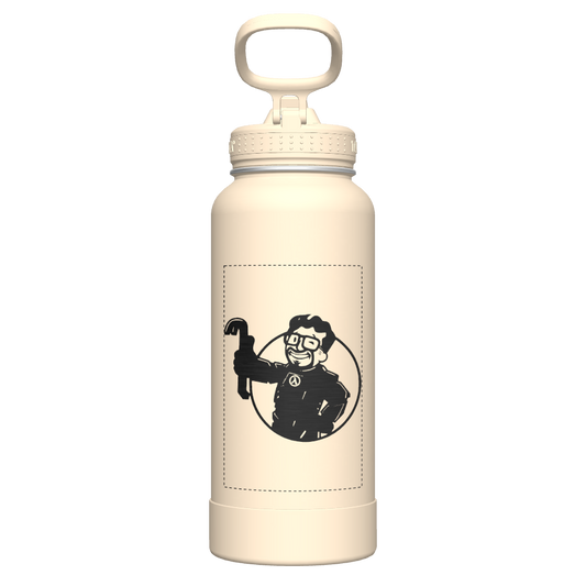 Bottle Straw Lid Oatmilk - customized