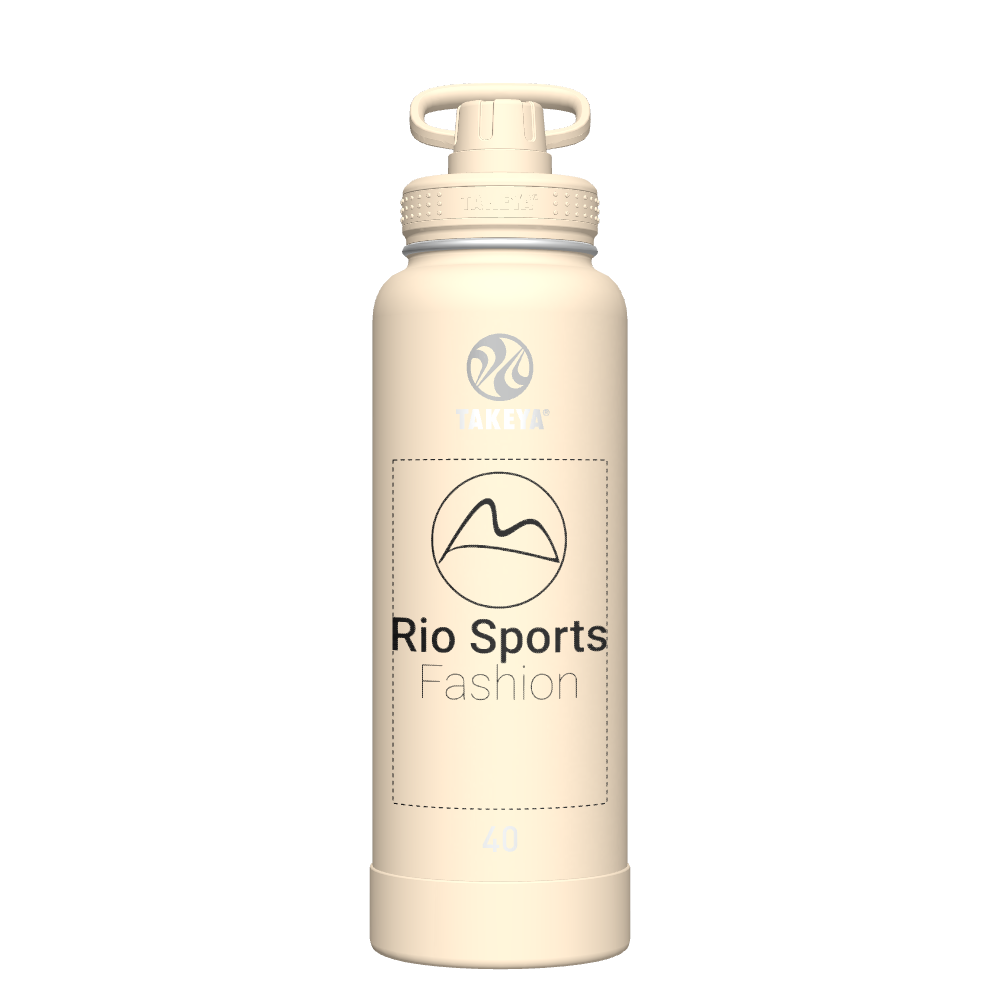 40oz Bottle Spout Lid Oatmilk - customized