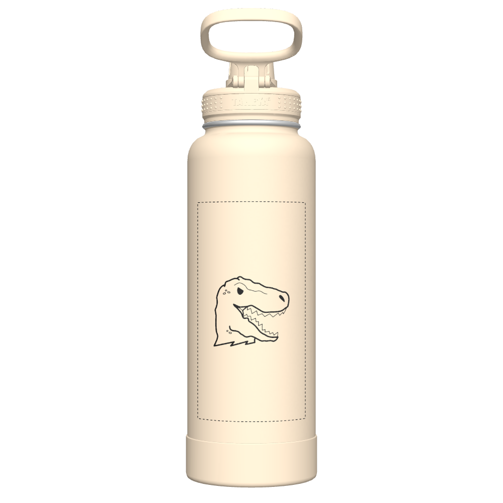 40oz Bottle Spout Lid Oatmilk - customized