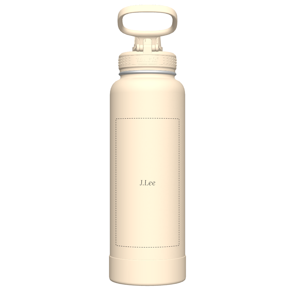 40oz Bottle Spout Lid Oatmilk - customized