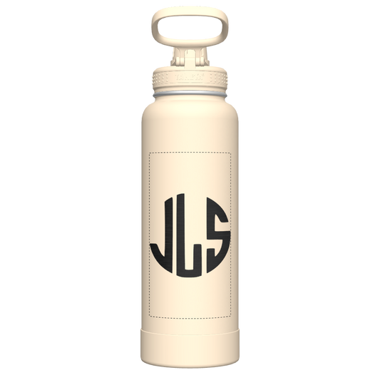 40oz Bottle Spout Lid Oatmilk - customized