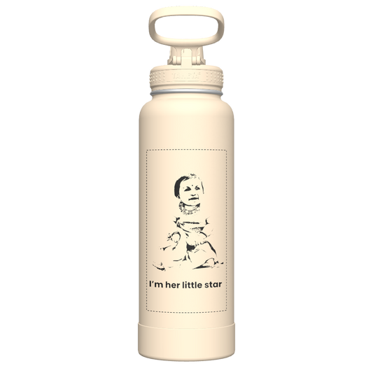 40oz Bottle Spout Lid Oatmilk - customized