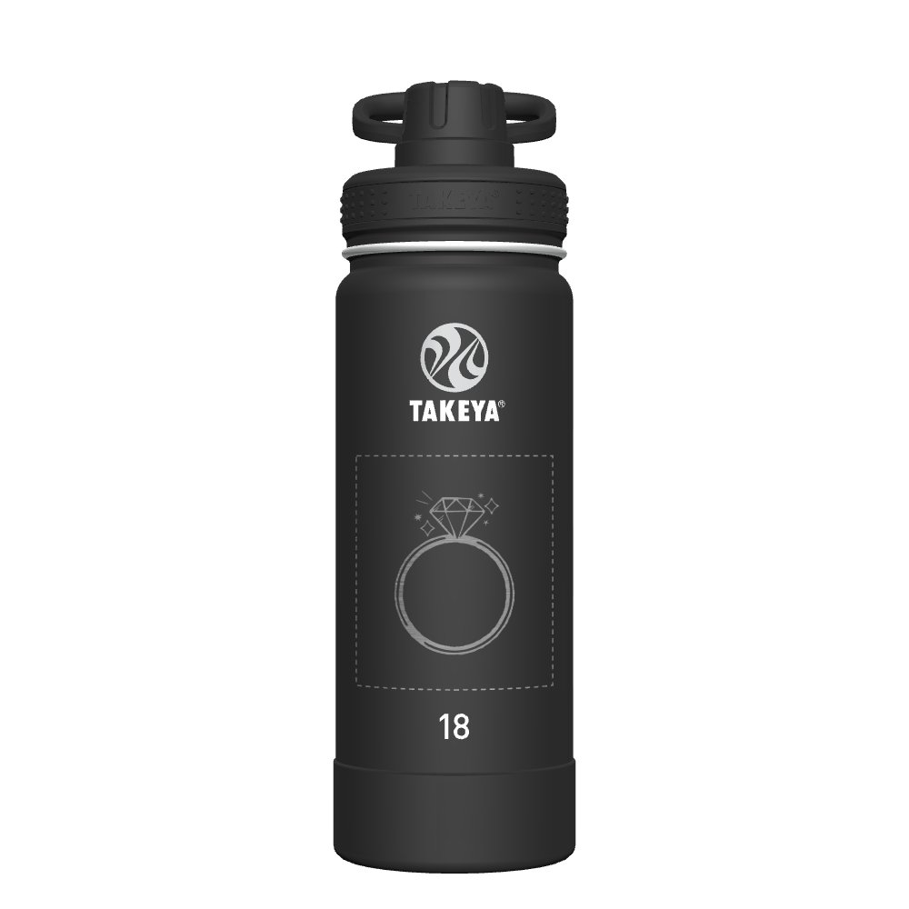 Actives Water Bottle With Spout Lid - customized