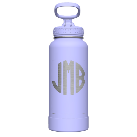 Actives Water Bottle With Straw Lid - customized