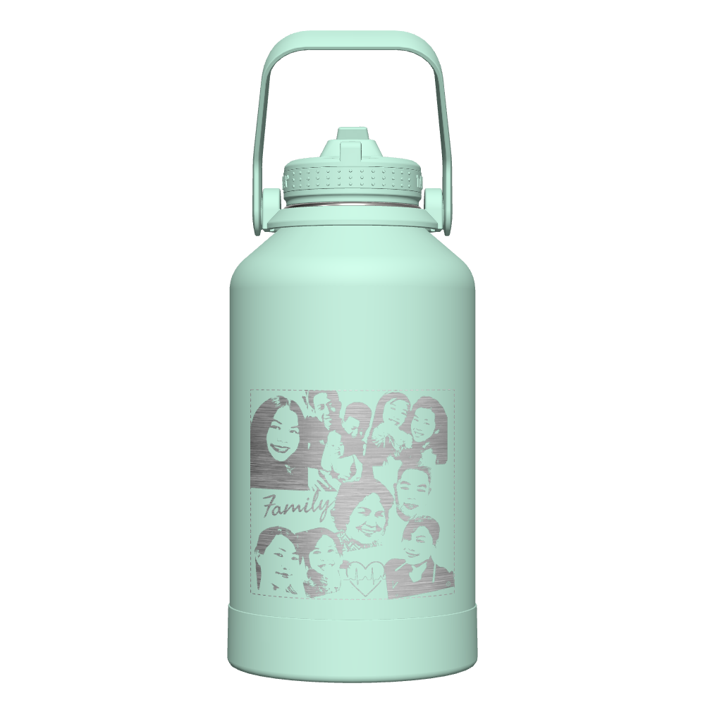 Actives Water Bottle With Straw Lid - customized