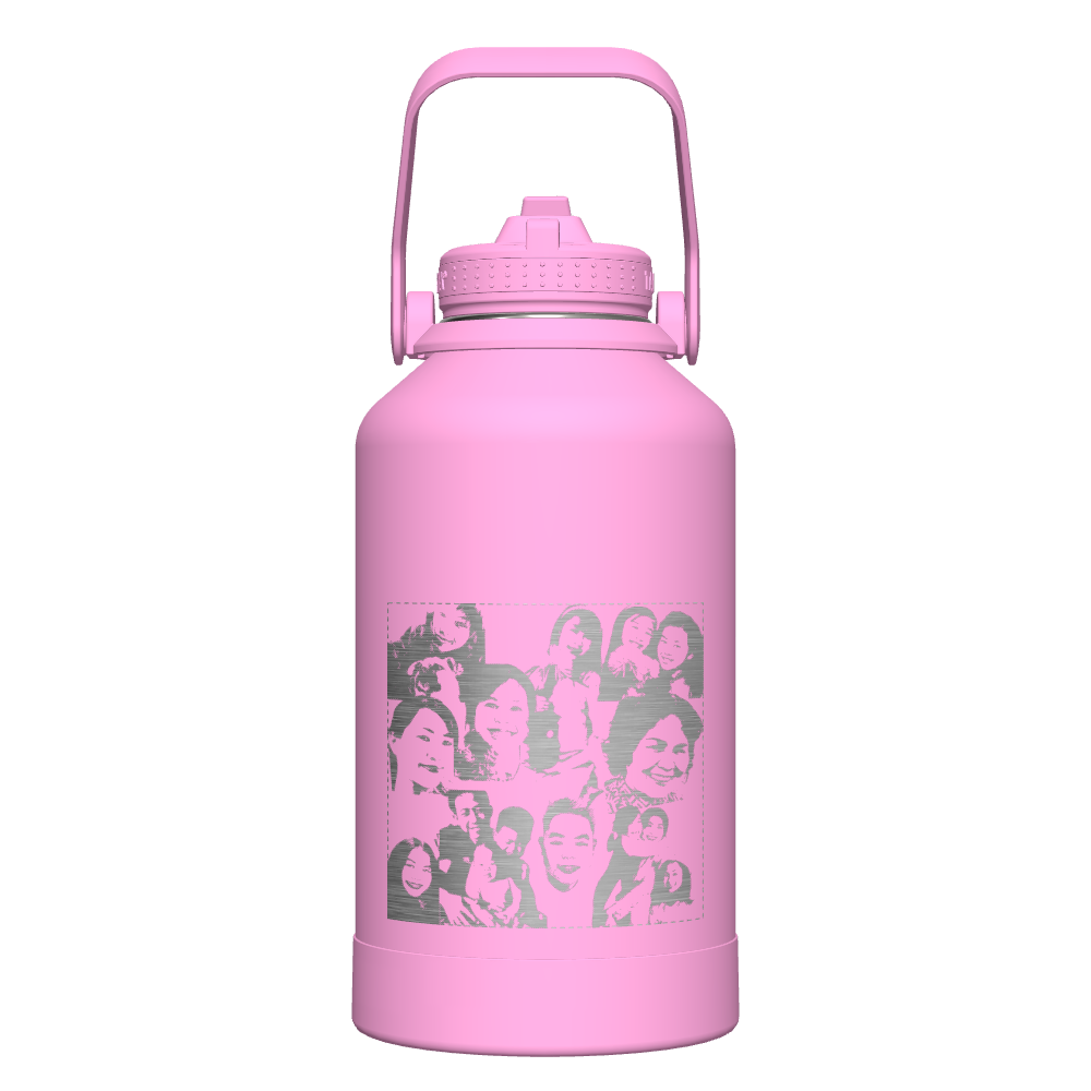 Actives Water Bottle With Straw Lid - customized