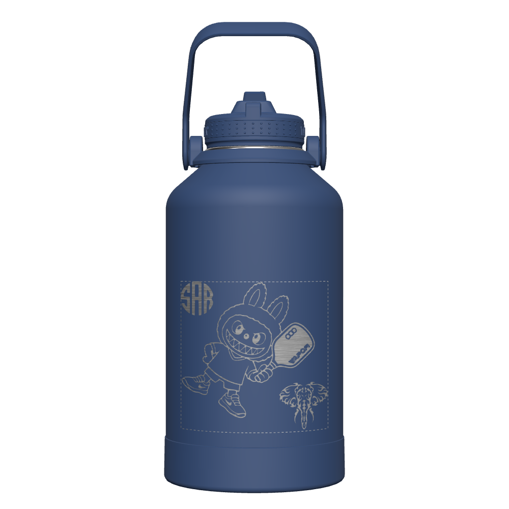 Actives Water Bottle With Straw Lid - customized