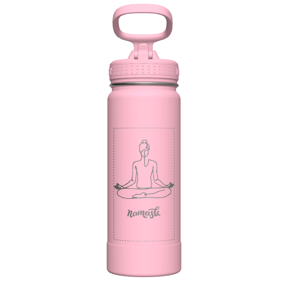 Actives Water Bottle With Straw Lid - customized
