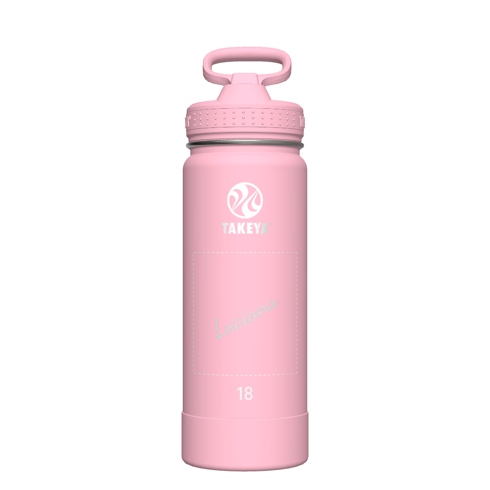 Actives Water Bottle With Straw Lid - customized