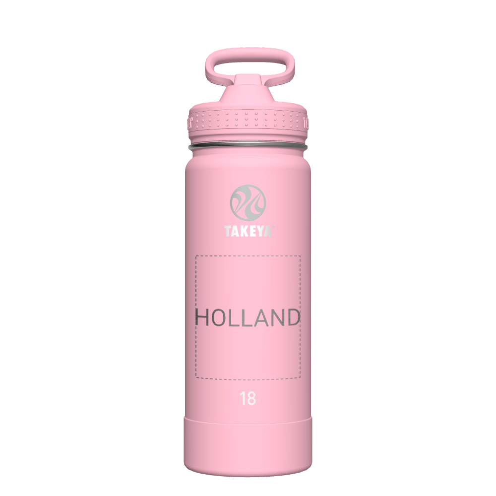 Actives Water Bottle With Straw Lid - customized