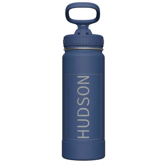 Actives Water Bottle With Straw Lid - customized