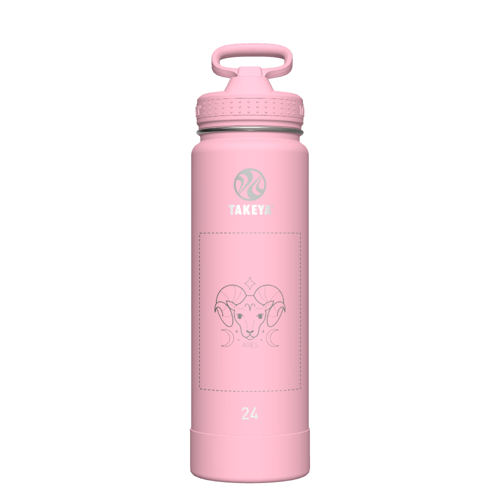 Actives Water Bottle With Straw Lid - customized