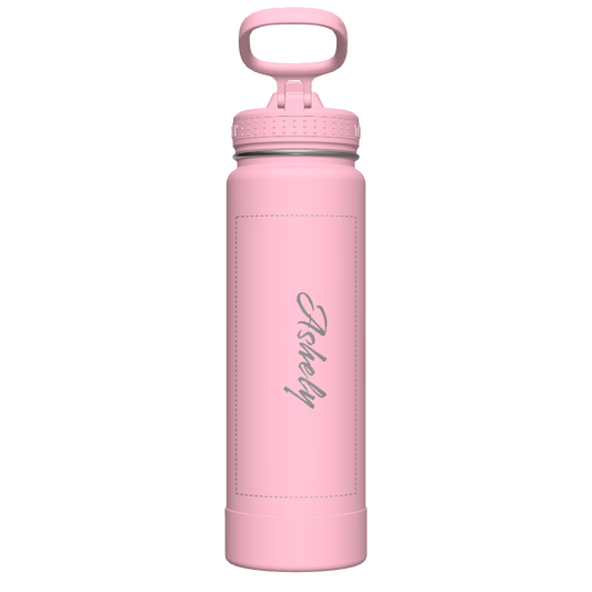 Actives Water Bottle With Straw Lid - customized
