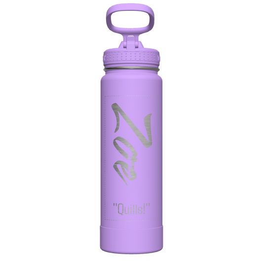 Actives Water Bottle With Straw Lid - customized