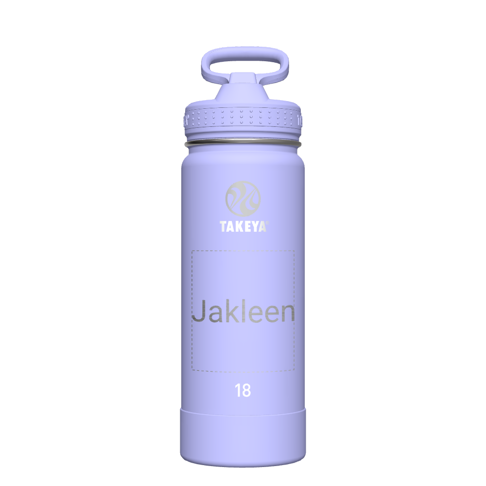 Actives Water Bottle With Straw Lid - customized