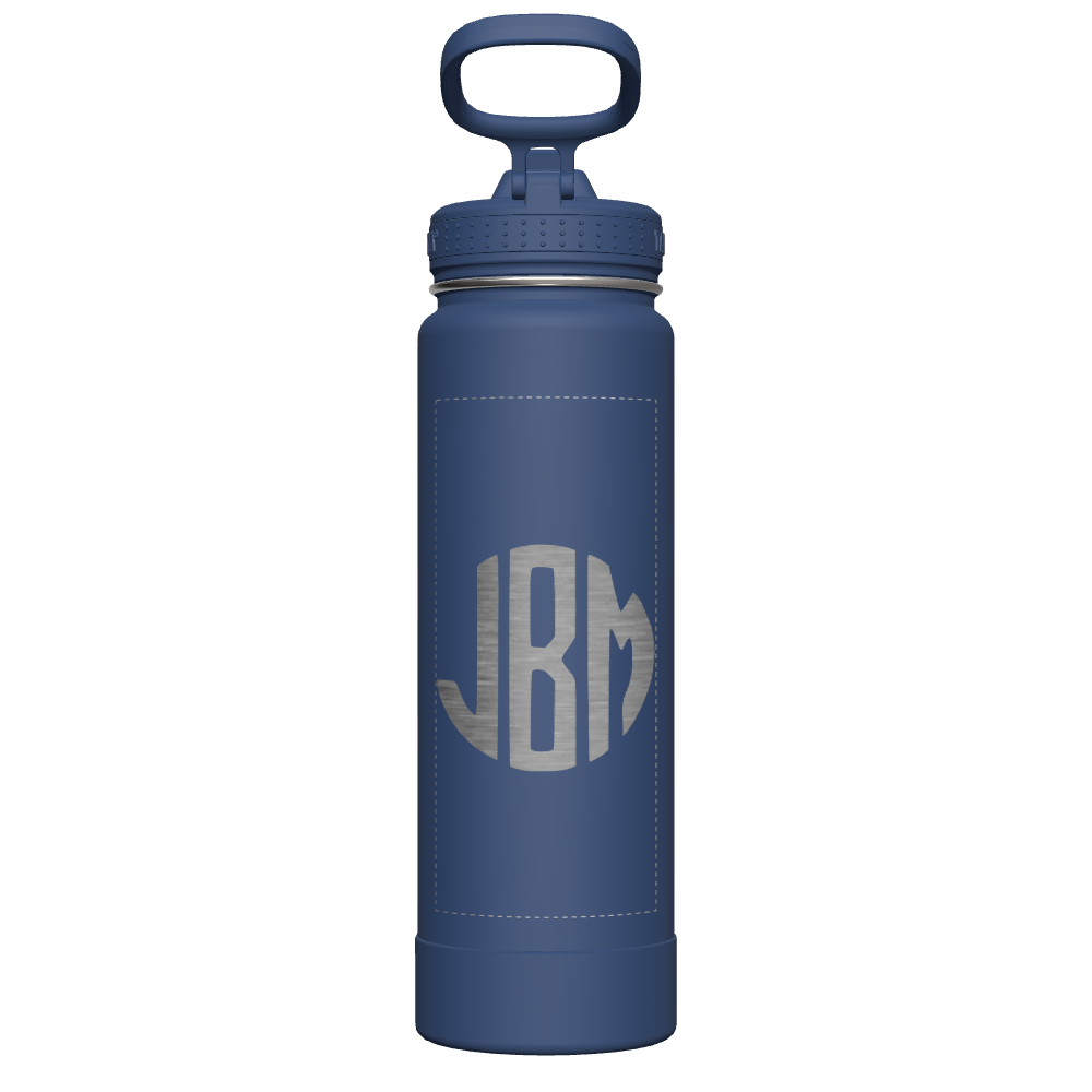 Actives Water Bottle With Straw Lid - customized