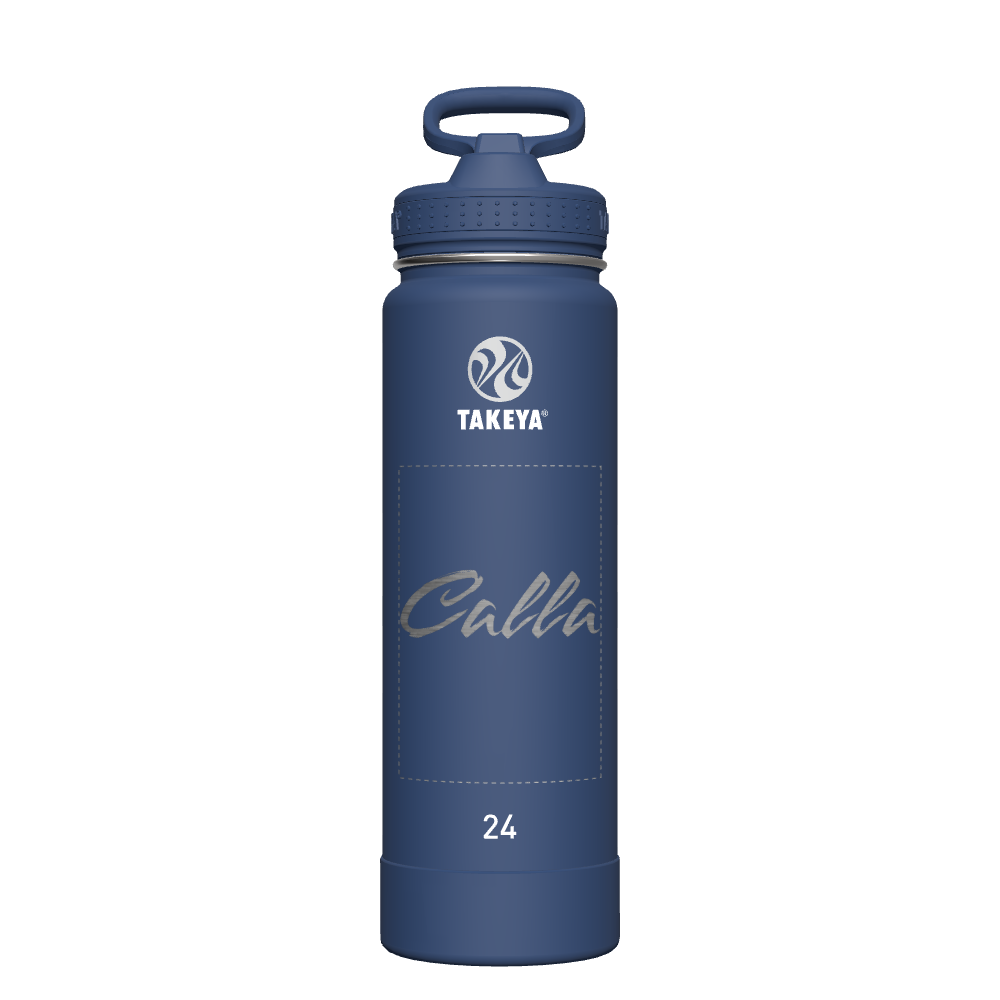 Actives Water Bottle With Straw Lid - customized