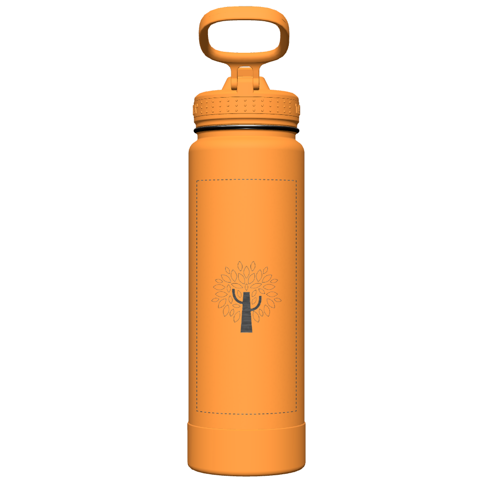 Honeycomb Actives Water Bottle With Straw Lid - customized