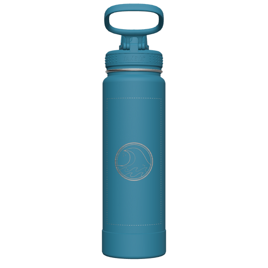 Mystic Blue Actives Water Bottle With Spout Lid - customized
