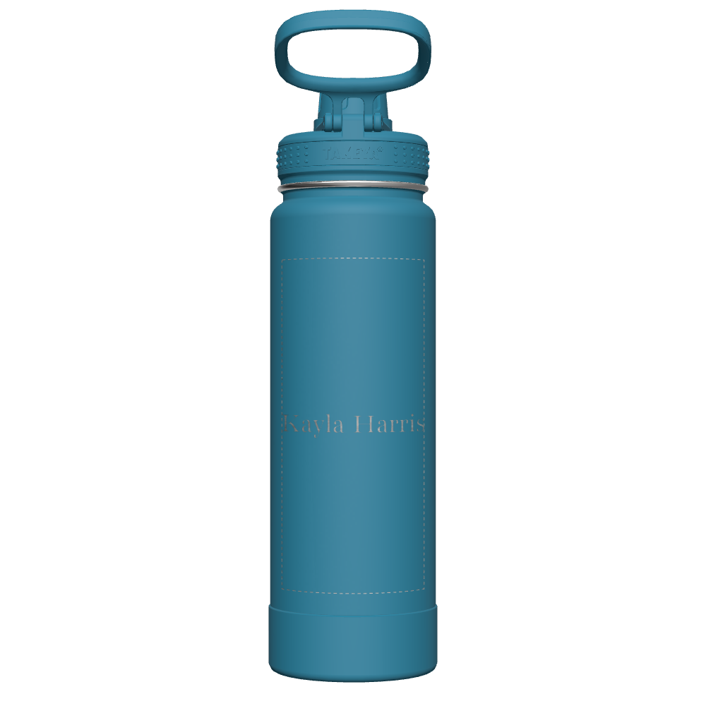 Mystic Blue Actives Water Bottle With Spout Lid - customized