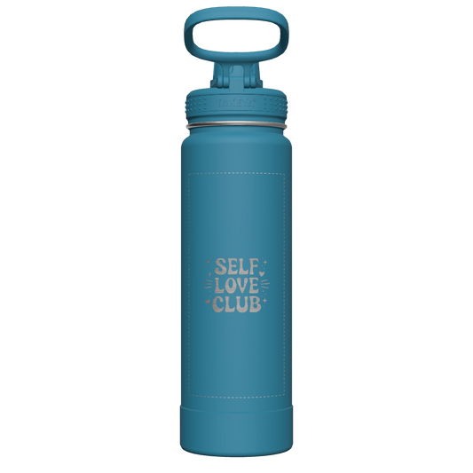 Mystic Blue Actives Water Bottle With Spout Lid - customized