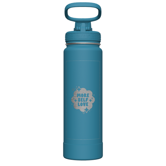 Mystic Blue Actives Water Bottle With Spout Lid - customized