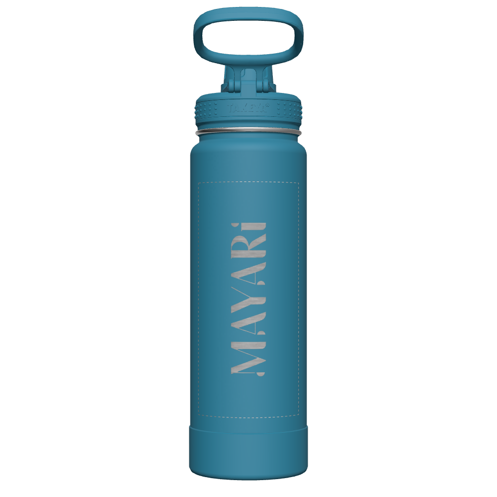 Mystic Blue Actives Water Bottle With Spout Lid - customized