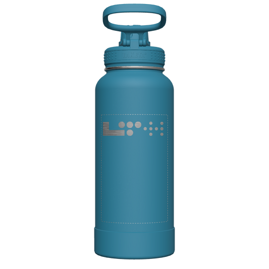Mystic Blue Actives Water Bottle With Spout Lid - customized