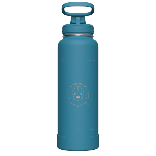 Mystic Blue Actives Water Bottle With Spout Lid - customized