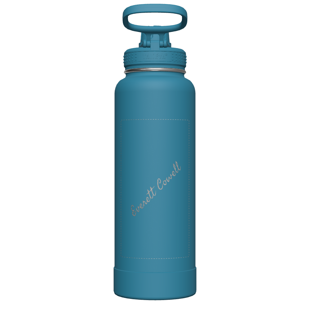 Mystic Blue Actives Water Bottle With Spout Lid - customized