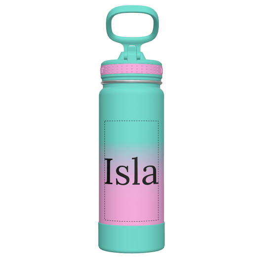 Actives Ombre Water Bottle With Straw Lid - customized