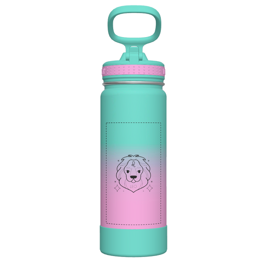 Actives Ombre Water Bottle With Straw Lid - customized