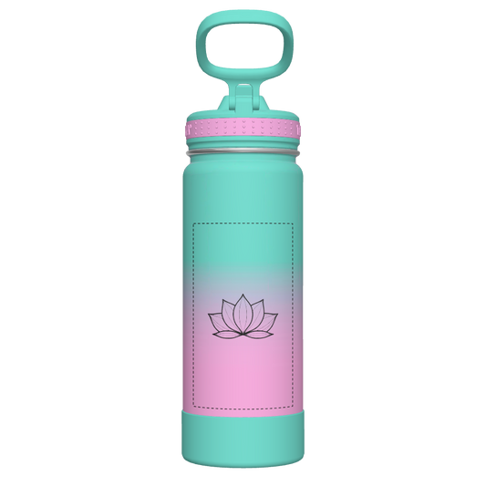 Actives Ombre Water Bottle With Straw Lid - customized