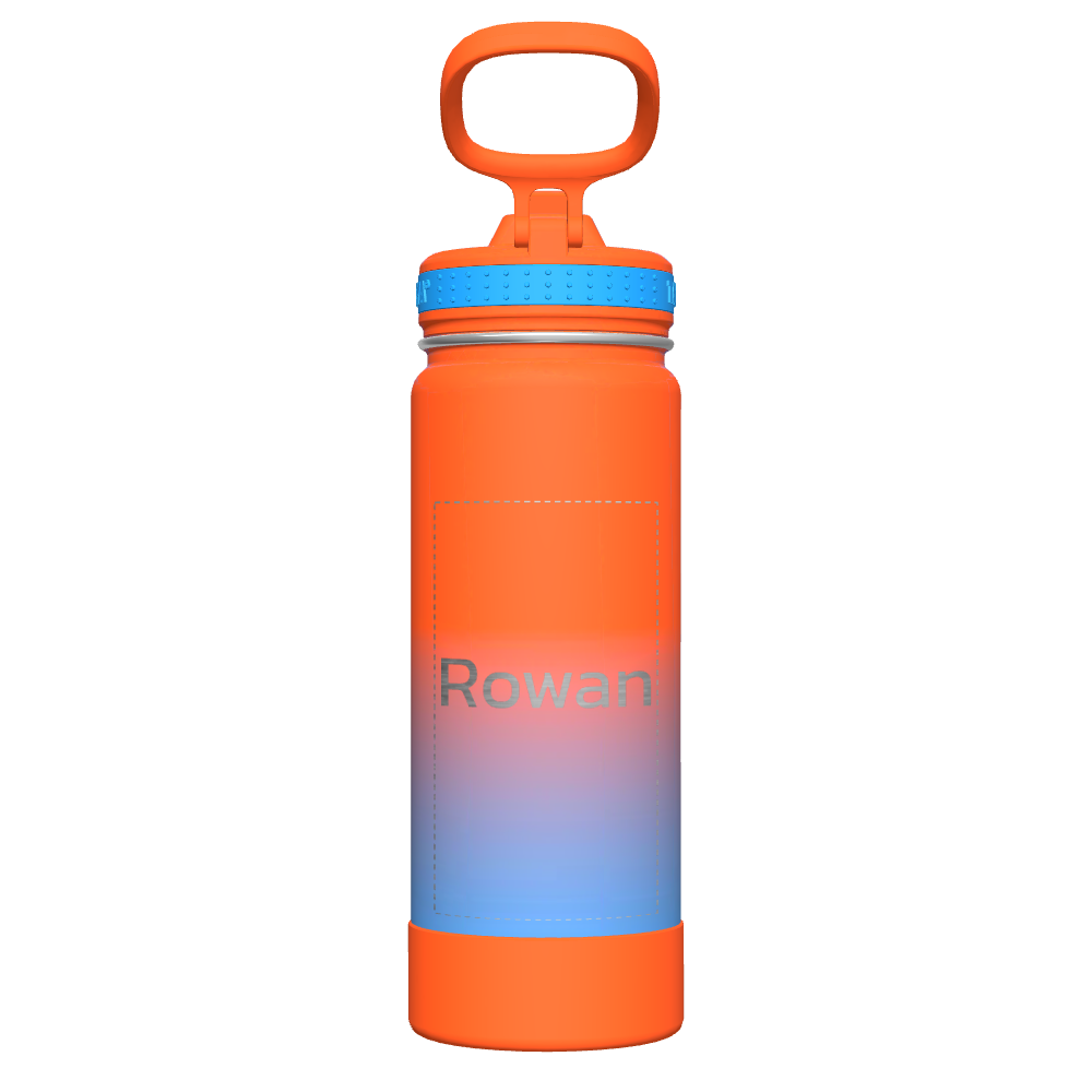 Actives Ombre Water Bottle With Straw Lid - customized