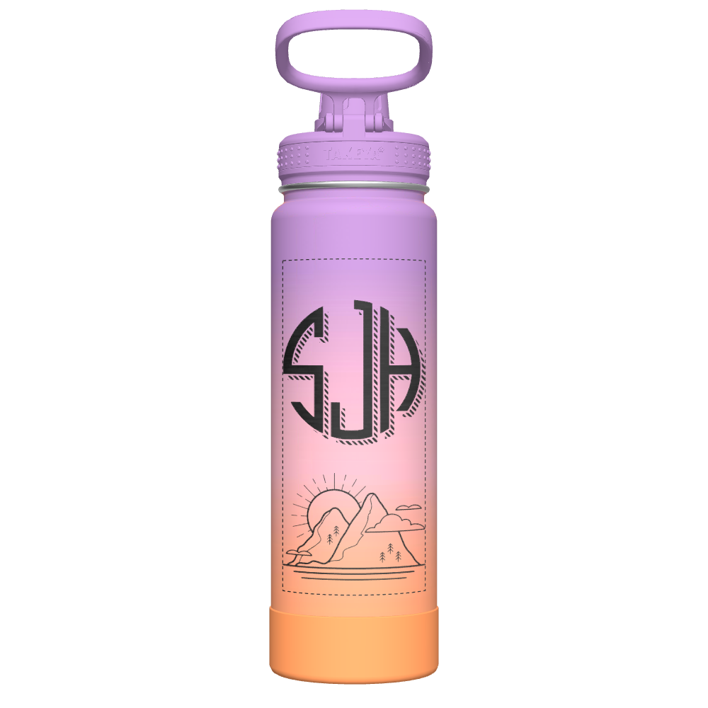 Actives Ombre Water Bottle With Spout Lid - customized