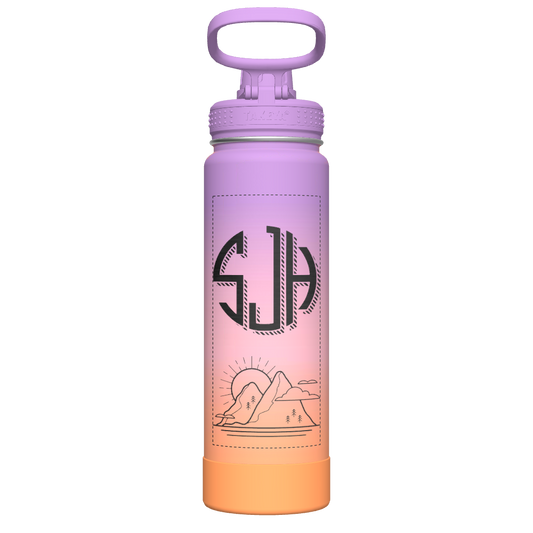 Actives Ombre Water Bottle With Spout Lid - customized