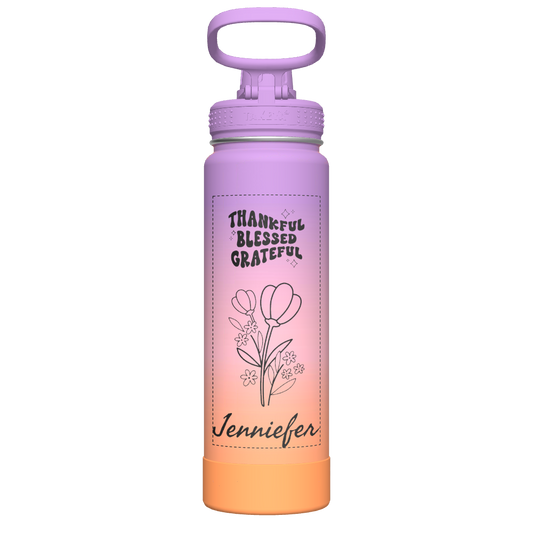 Actives Ombre Water Bottle With Spout Lid - customized