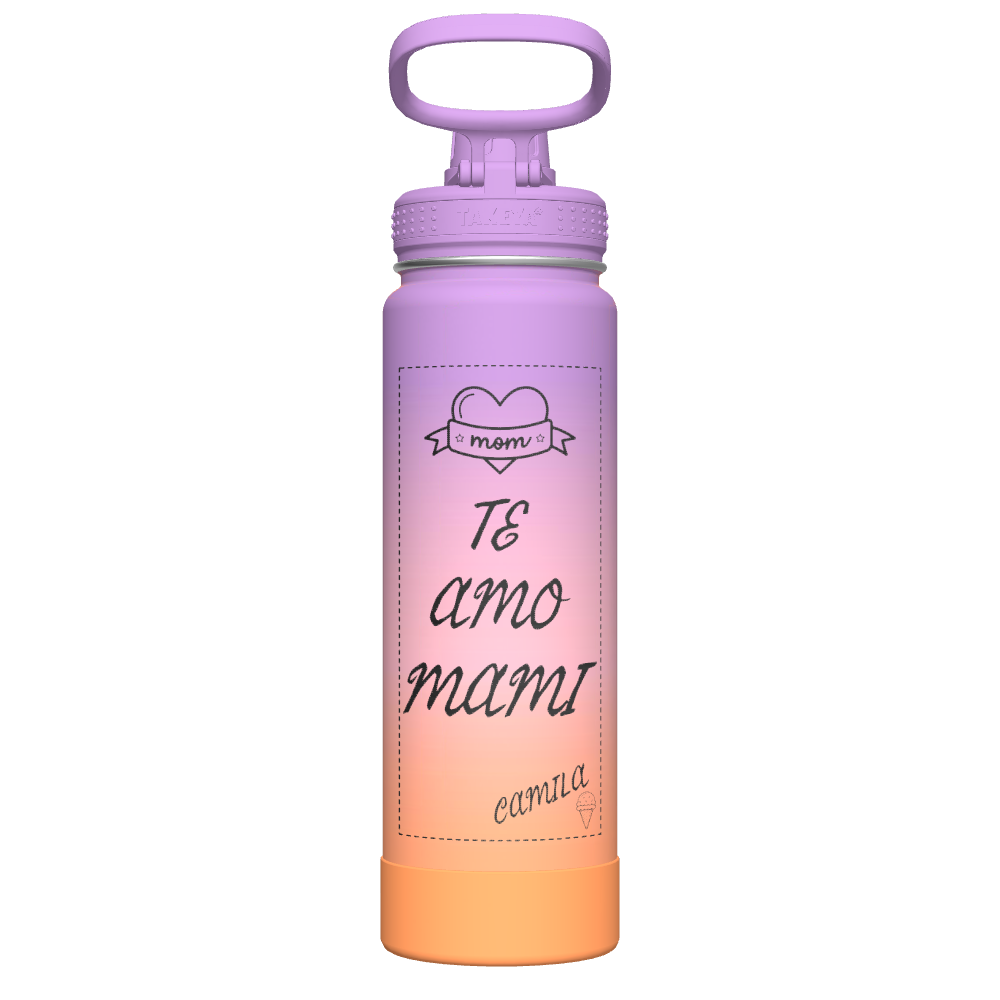 Actives Ombre Water Bottle With Spout Lid - customized