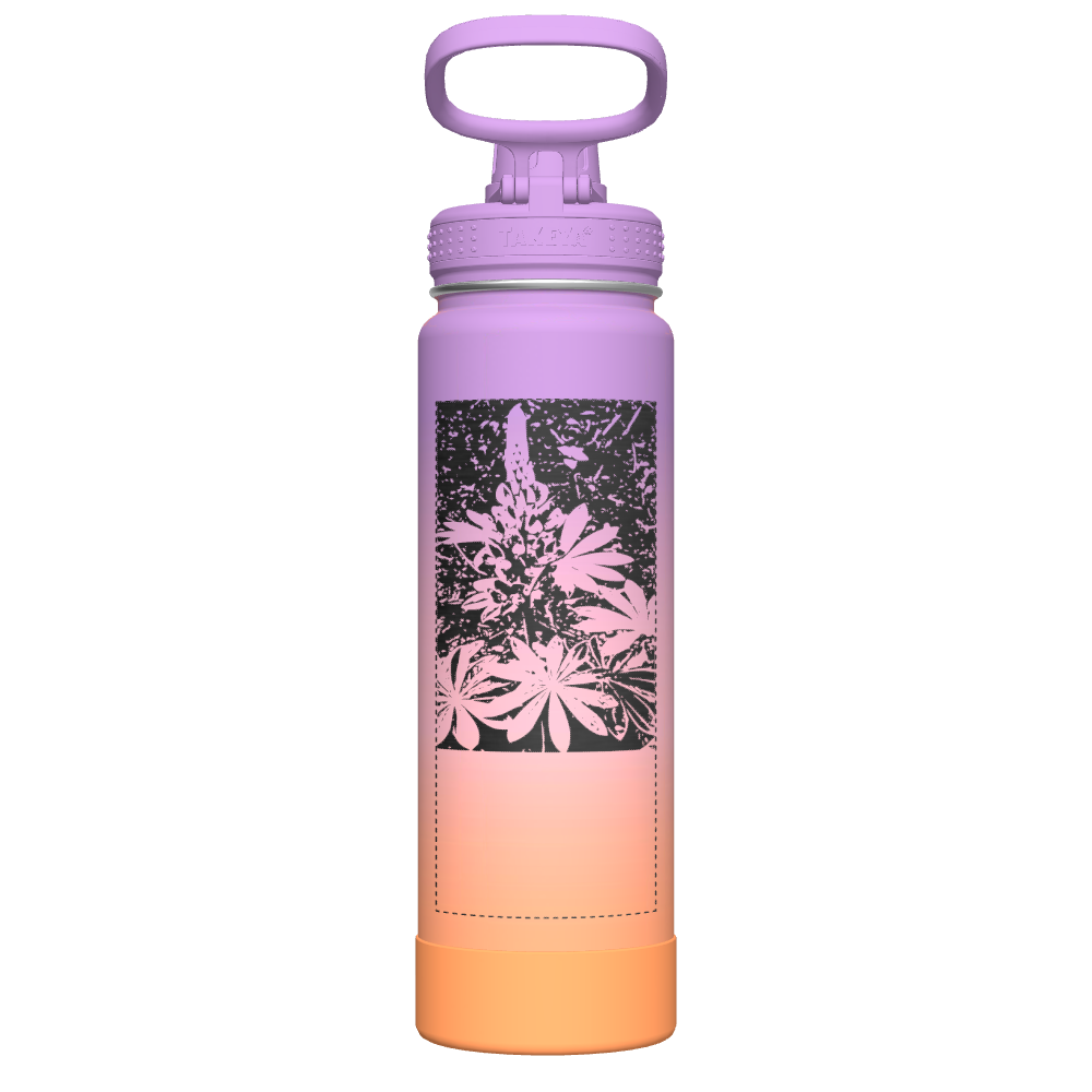 Actives Ombre Water Bottle With Spout Lid - customized