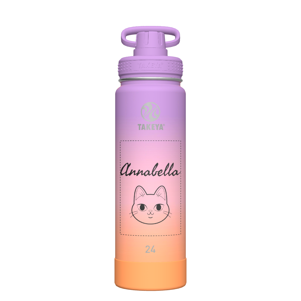 Actives Ombre Water Bottle With Spout Lid - customized