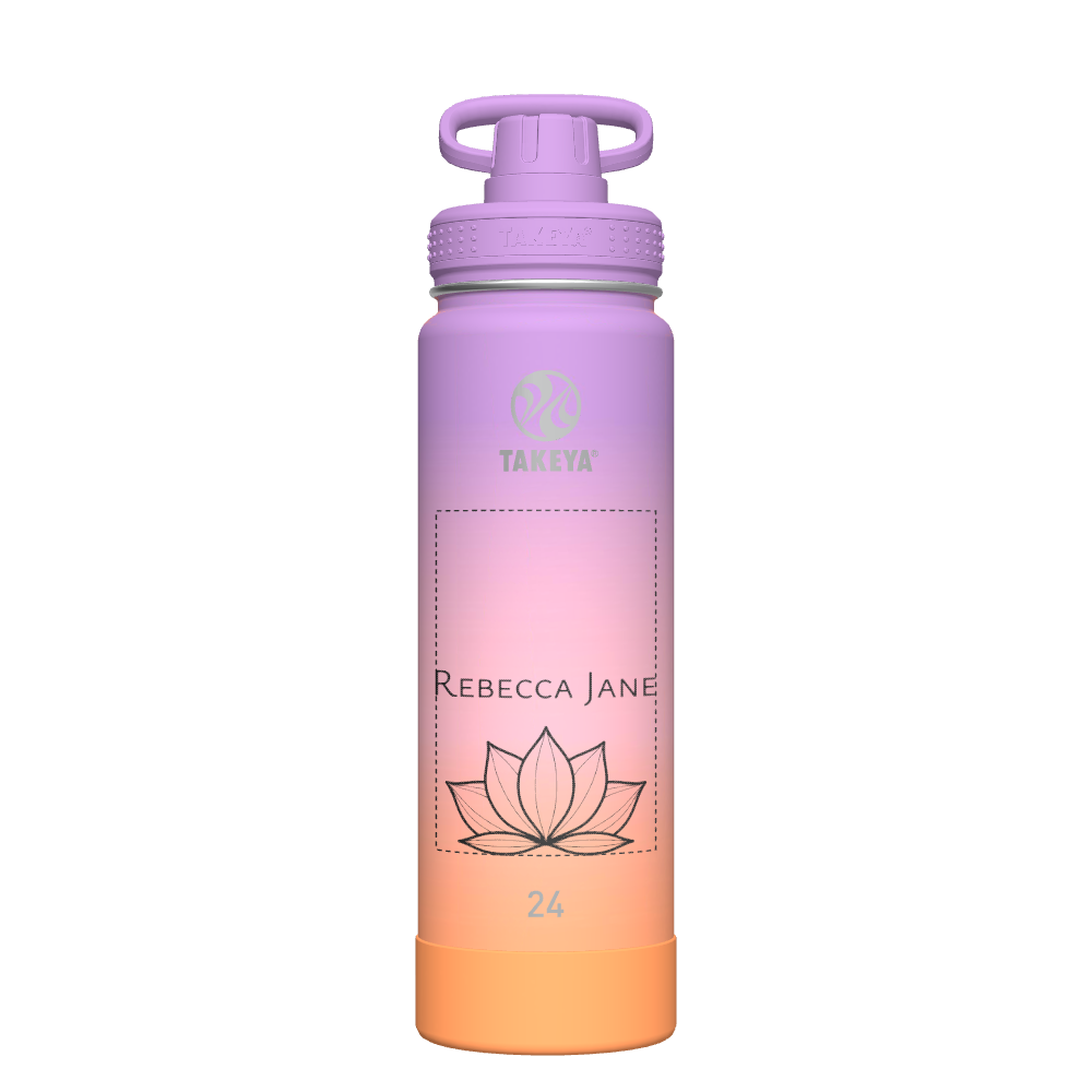 Actives Ombre Water Bottle With Spout Lid - customized
