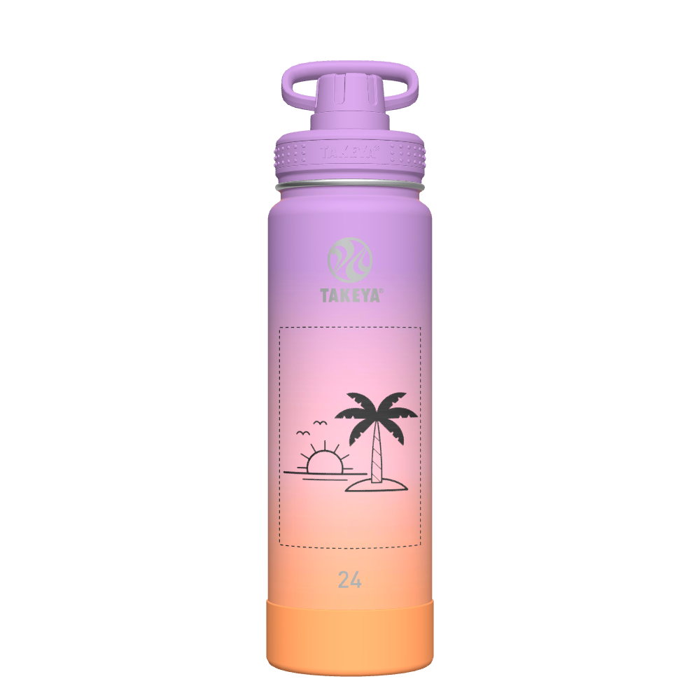 Actives Ombre Water Bottle With Spout Lid - customized