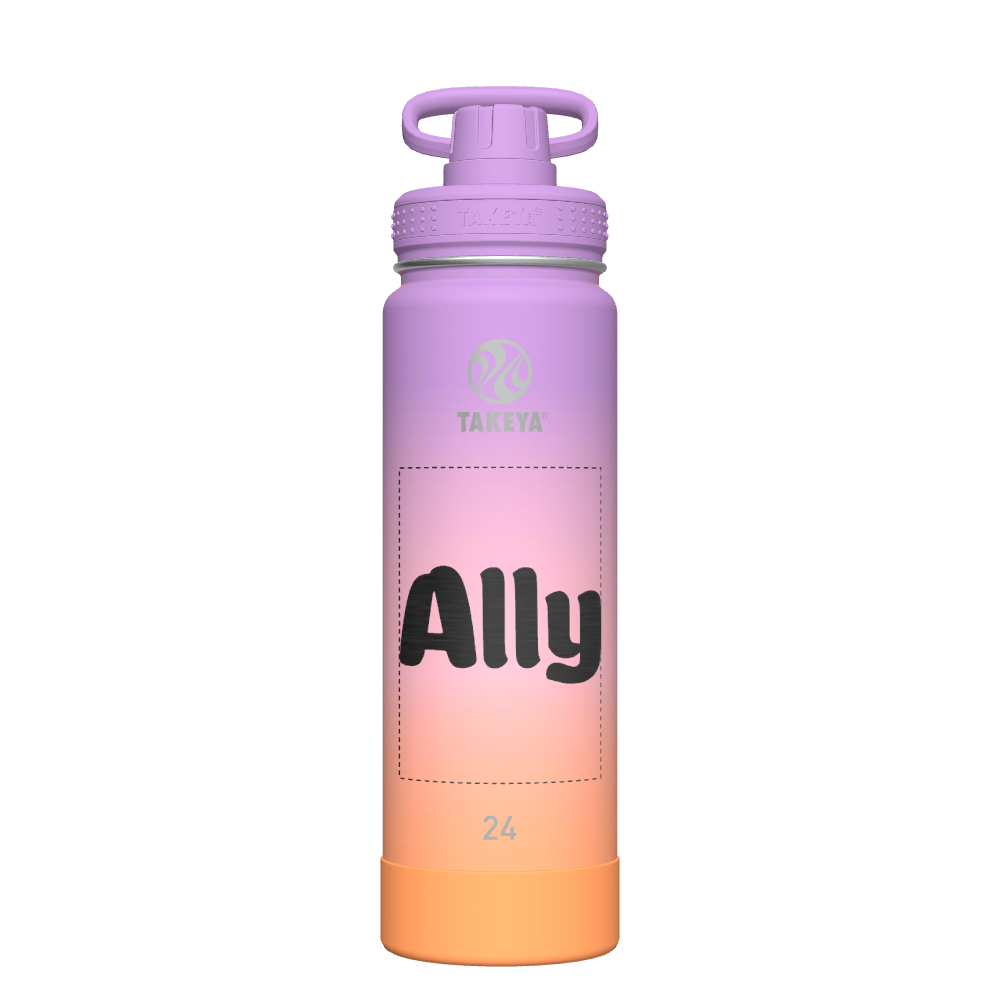 Actives Ombre Water Bottle With Spout Lid - customized