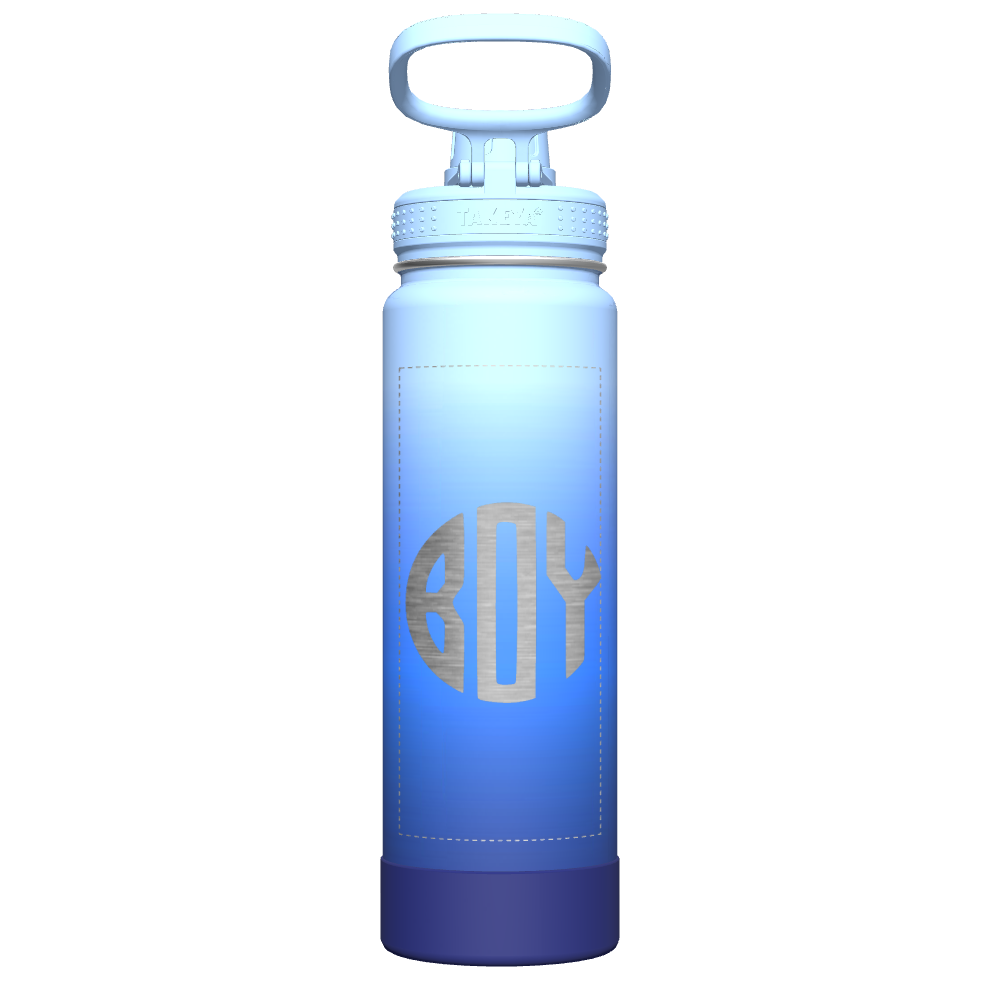 Actives Ombre Water Bottle With Spout Lid - customized