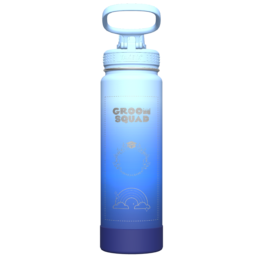Actives Ombre Water Bottle With Spout Lid - customized