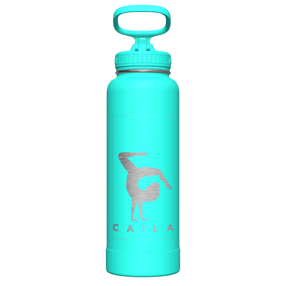 Actives Water Bottle With Straw Lid - customized